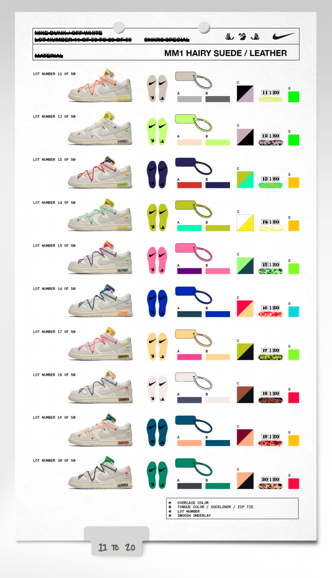 50 Off-White x Nike Dunks 50 Off-White x Nike Dunks
