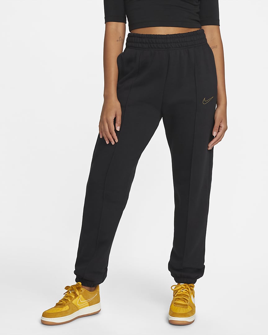 6_Nike Sportswear Pantalón metalizado de tejido Fleece - Mujer