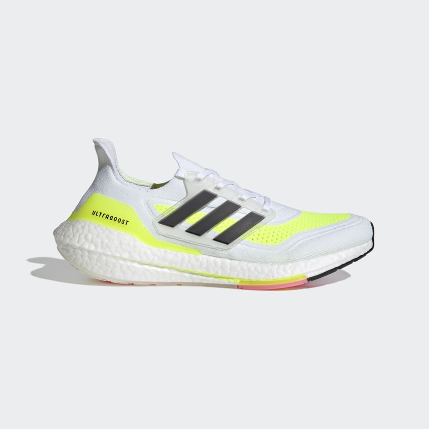 Adidas Ultraboost 21 blanco neon