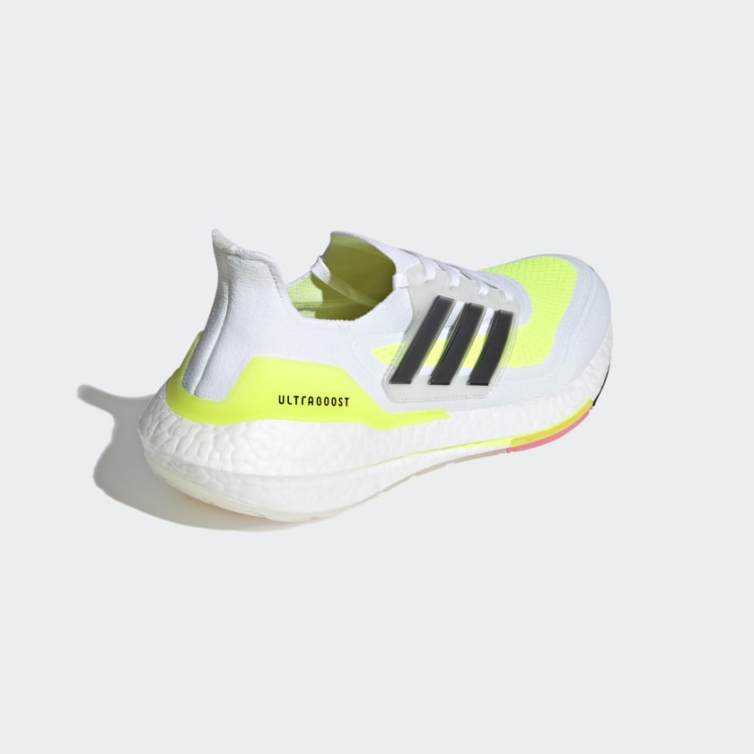 Adidas Ultraboost 21 blanco neon