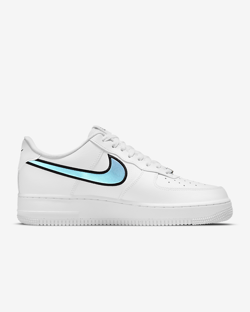 Nike Air Force 1 White Blue Iridescent 2021