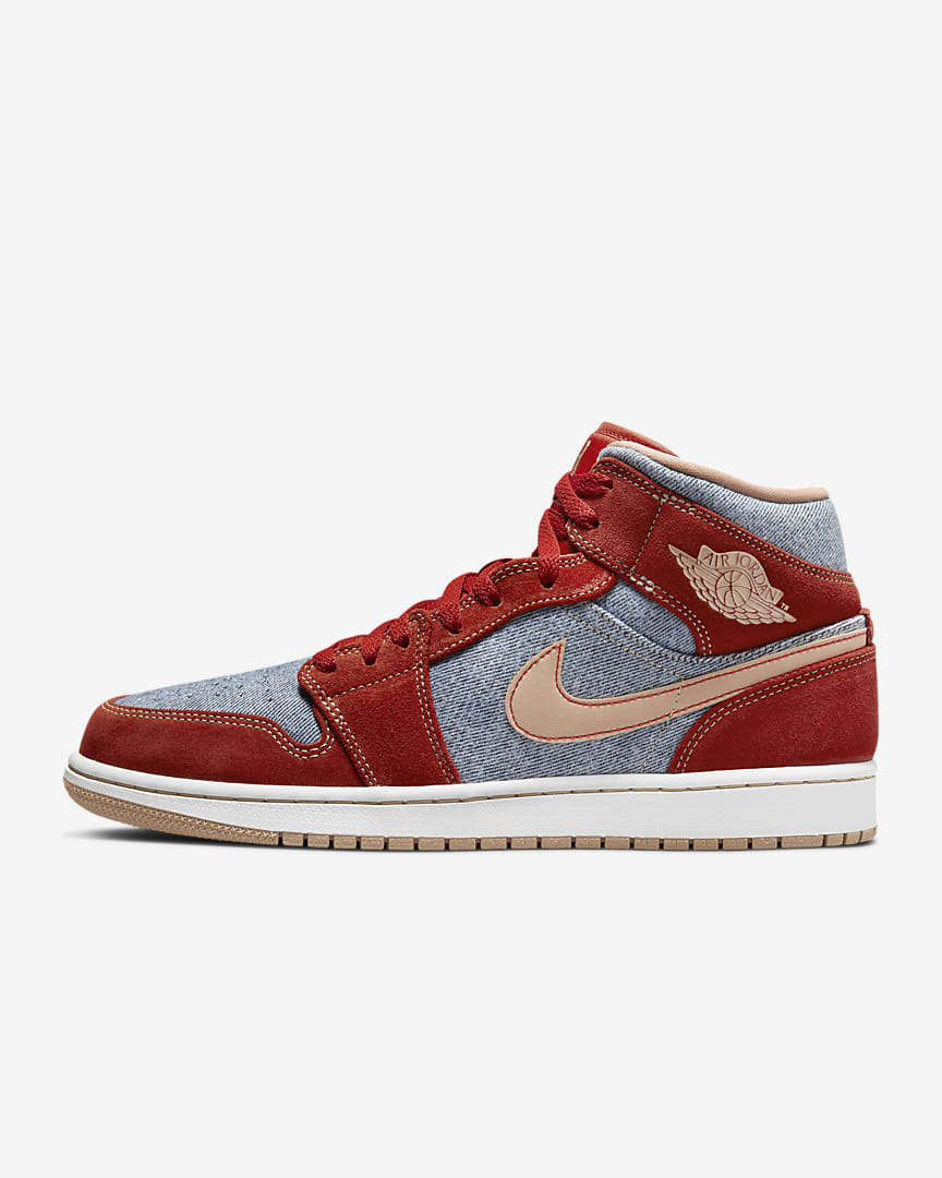 zapatillas Air Jordan 1 Mid SE Denim Red 2021