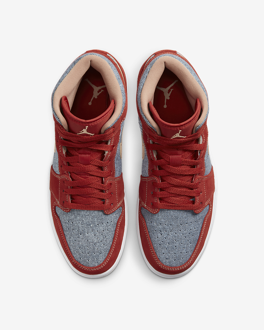 zapatillas Air Jordan 1 Mid SE Denim Red 2021