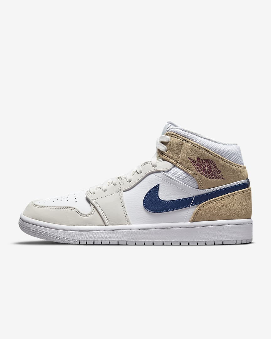 zapatillas Air Jordan 1 Mid Tan Suede Navy 2021 zapatillas Air Jordan 1 Mid Tan Suede Navy 2021