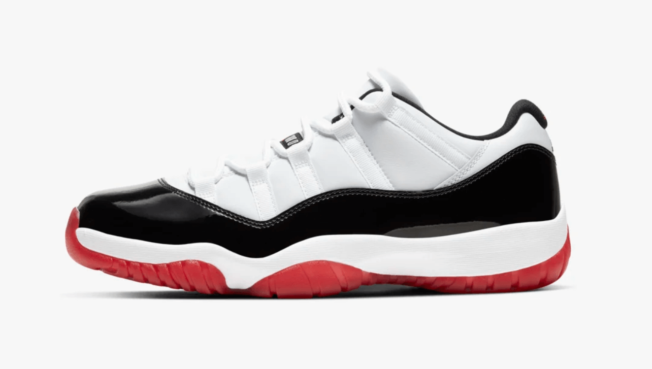 jordan 11 retro rojo con blanco