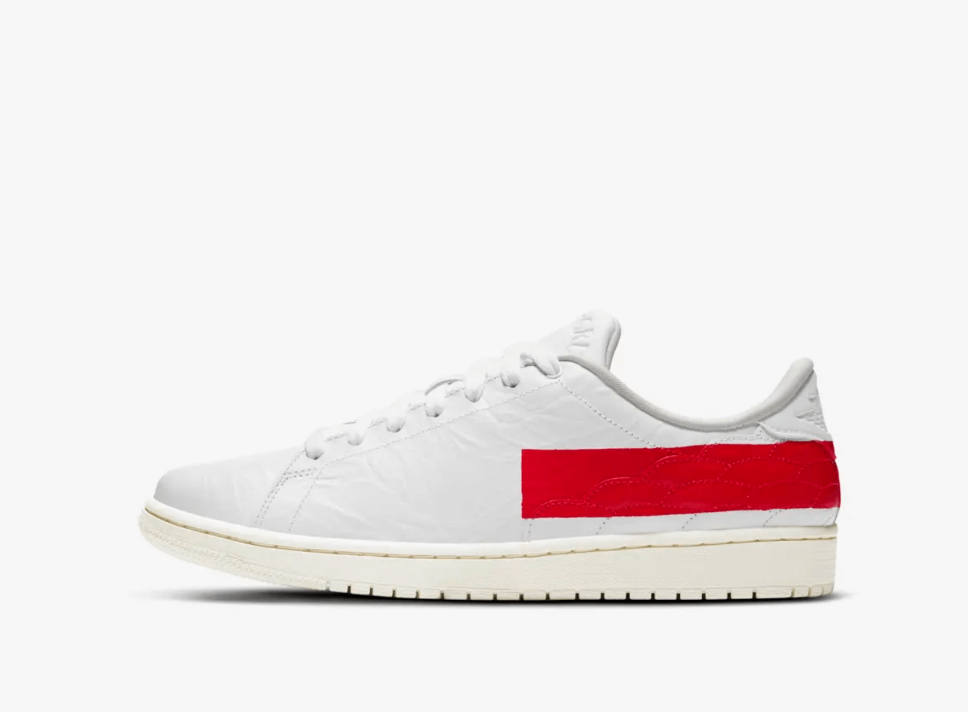 🥇AIR JORDAN 1 Centre Court White and UNIVERSITY RED