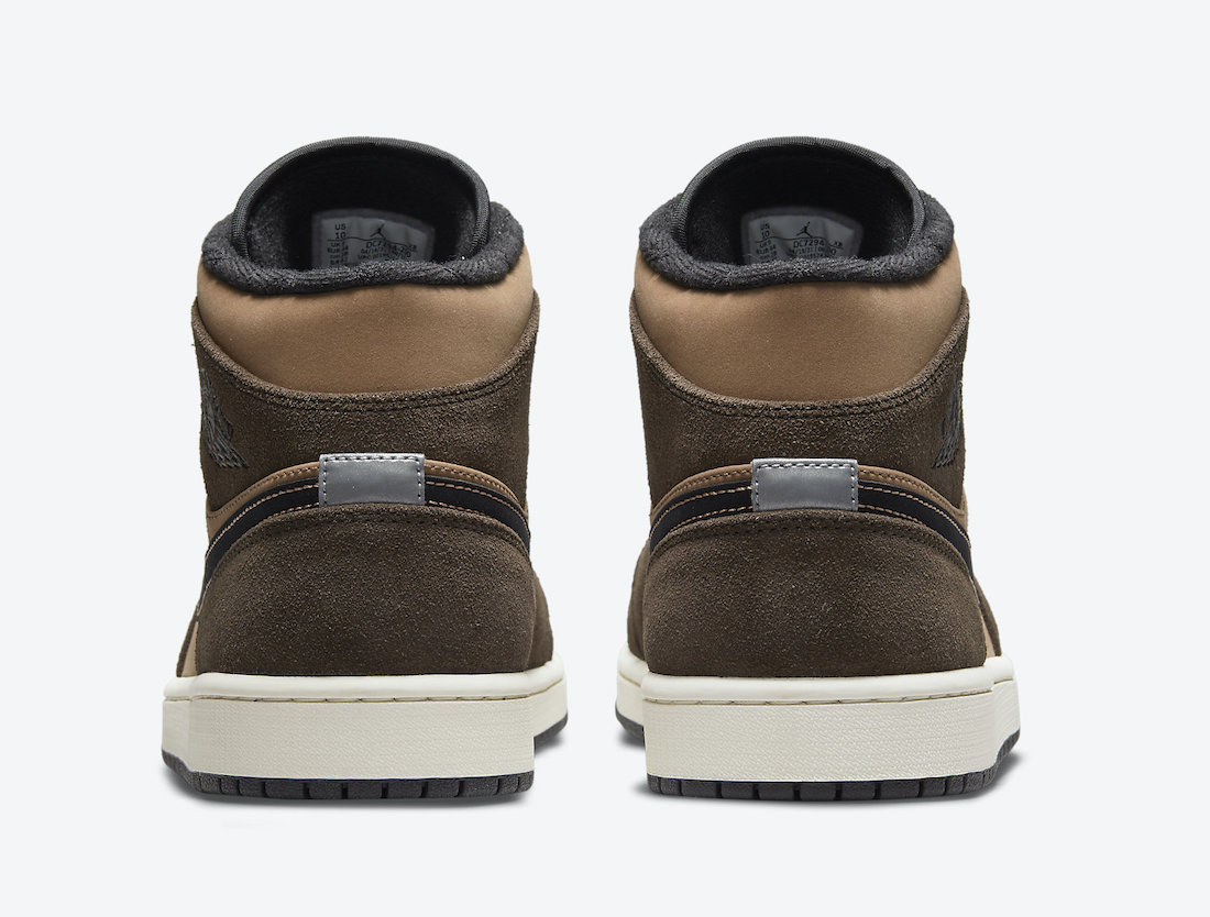 Jordan 1 sales mid marron