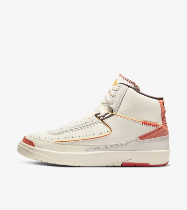 Air Jordan 2 x Maison Château Rouge Orange and Sail