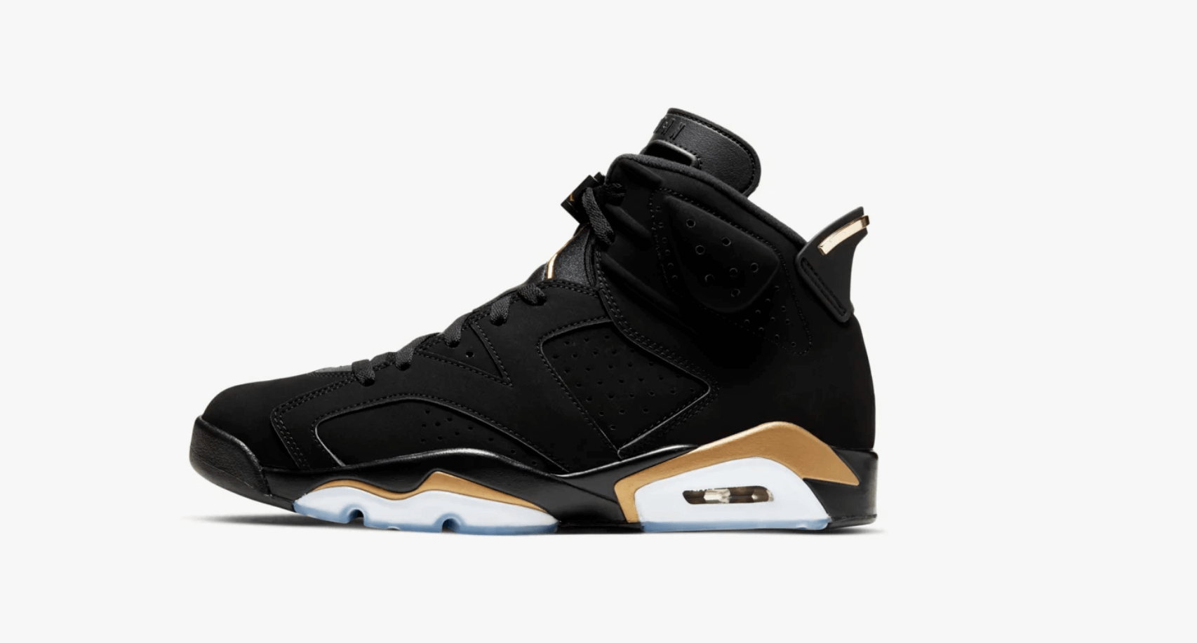 jordan 6 negro con dorado