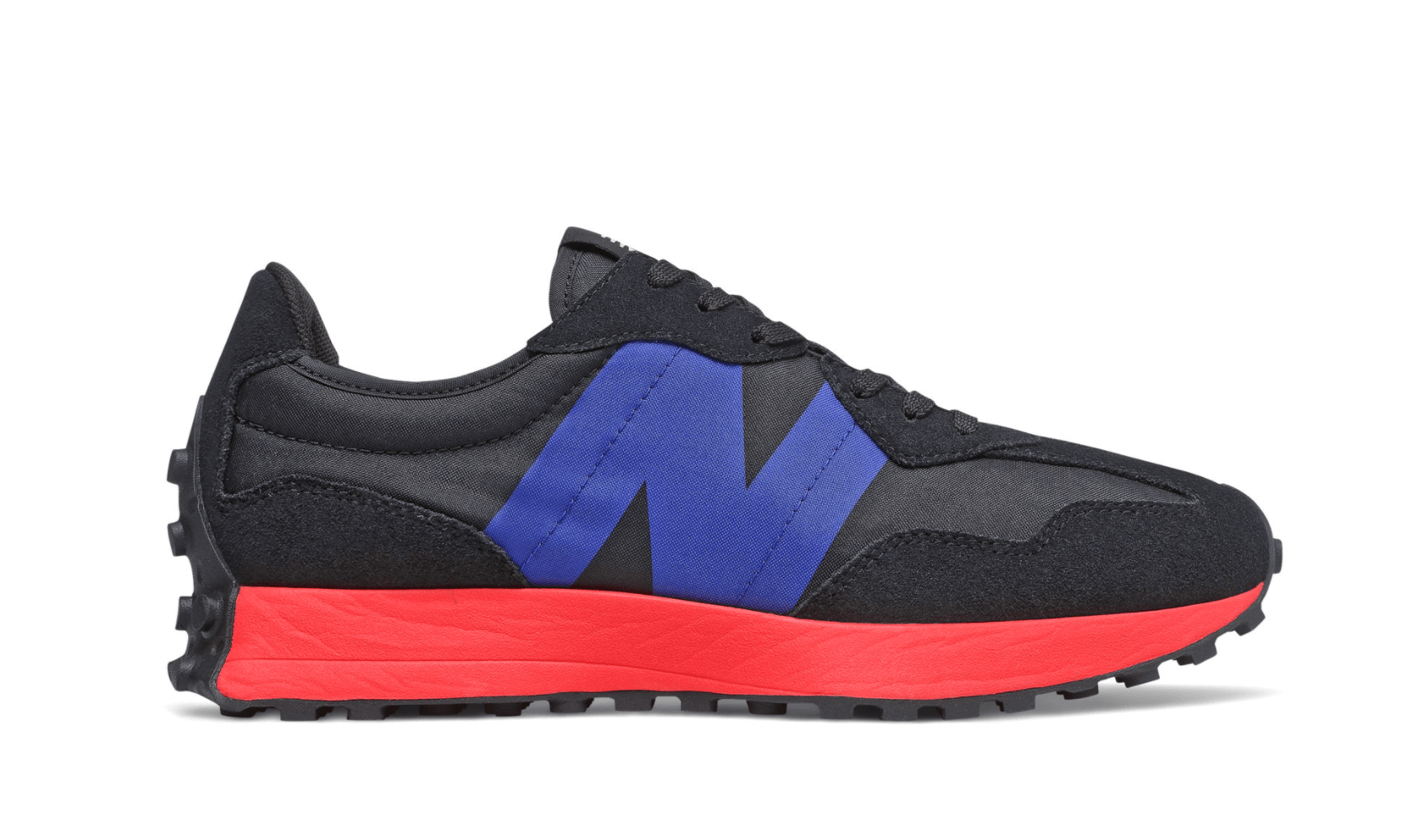 New Balance 327 Black with Energy Red 2020