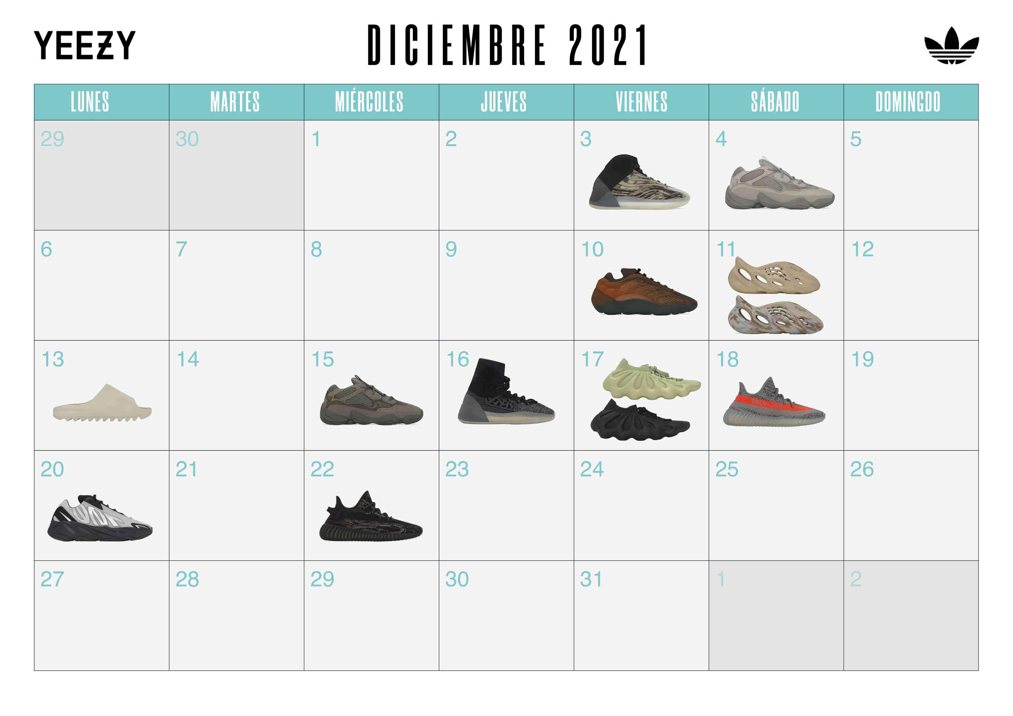 Aleta gris Servicio 🥇 YEEZY PRÓXIMOS LANZAMIENTOS DICIEMBRE 2021zapatillasysneakers.com