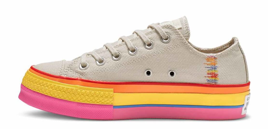 Chuck Taylor All Star Rainbow Platform Low Top 