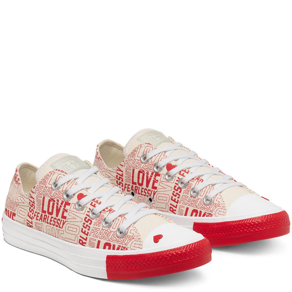 Converse love fearlessly chuck taylor all star low top shoe