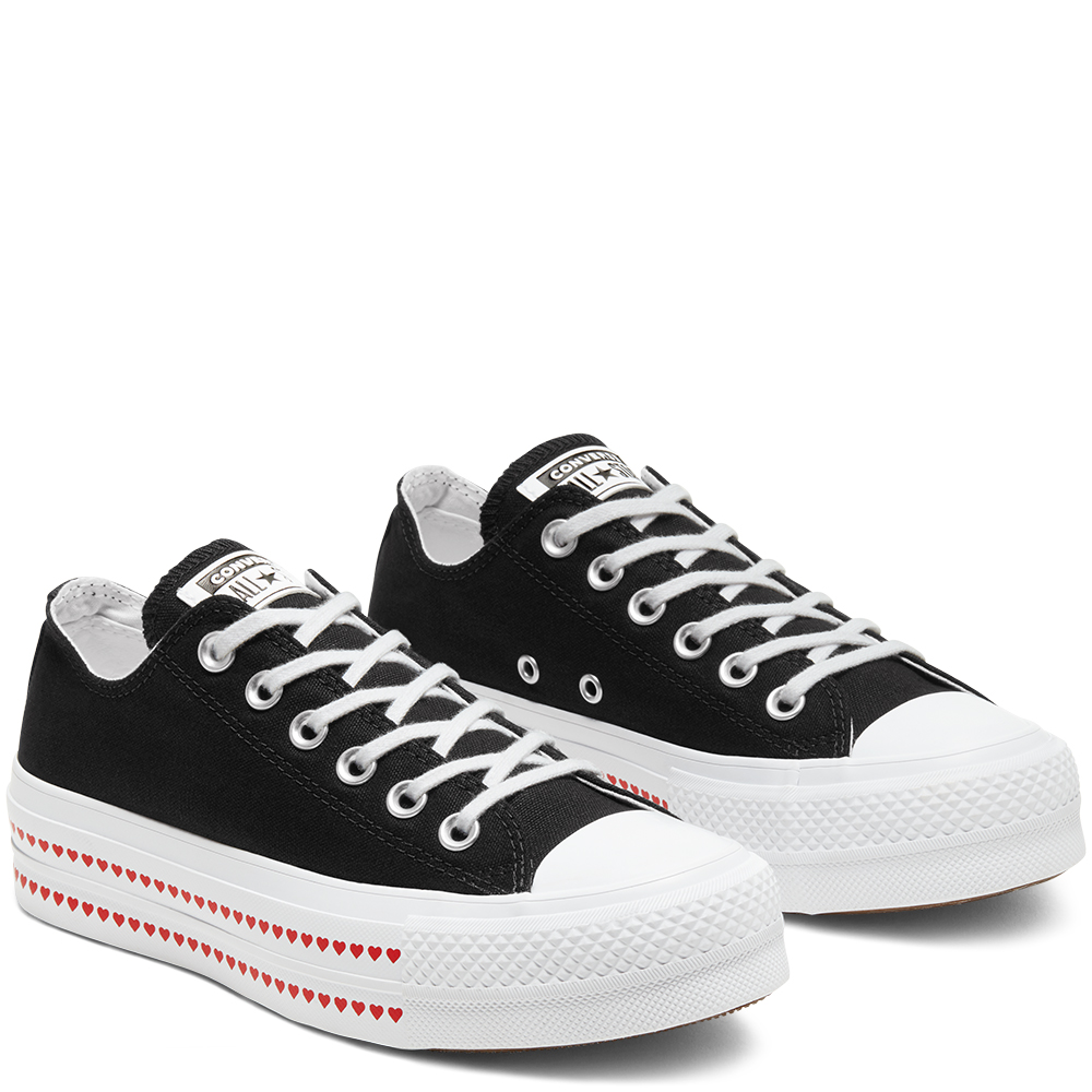 Converse love fearlessly platform chuck taylor all star low top shoe