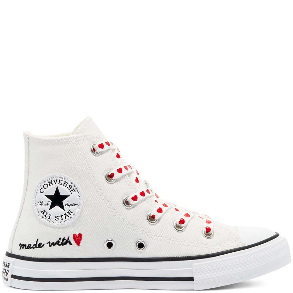 Converse San Valentin Chuck 70 High Top Blancas