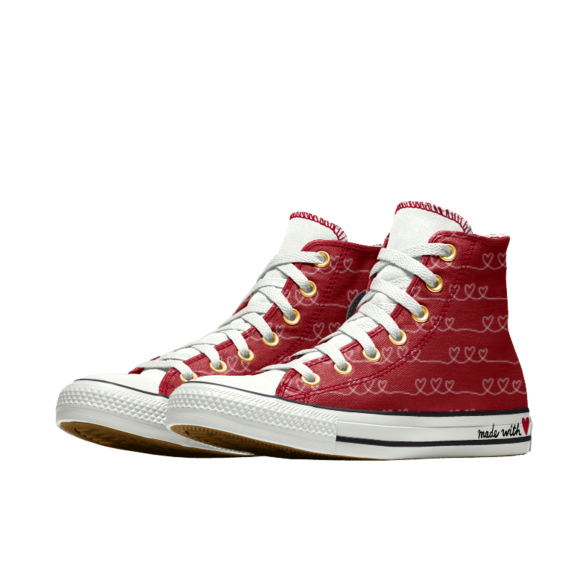 Converse San Valentin Coustom Chuck Taylor All Star High Top Rojo