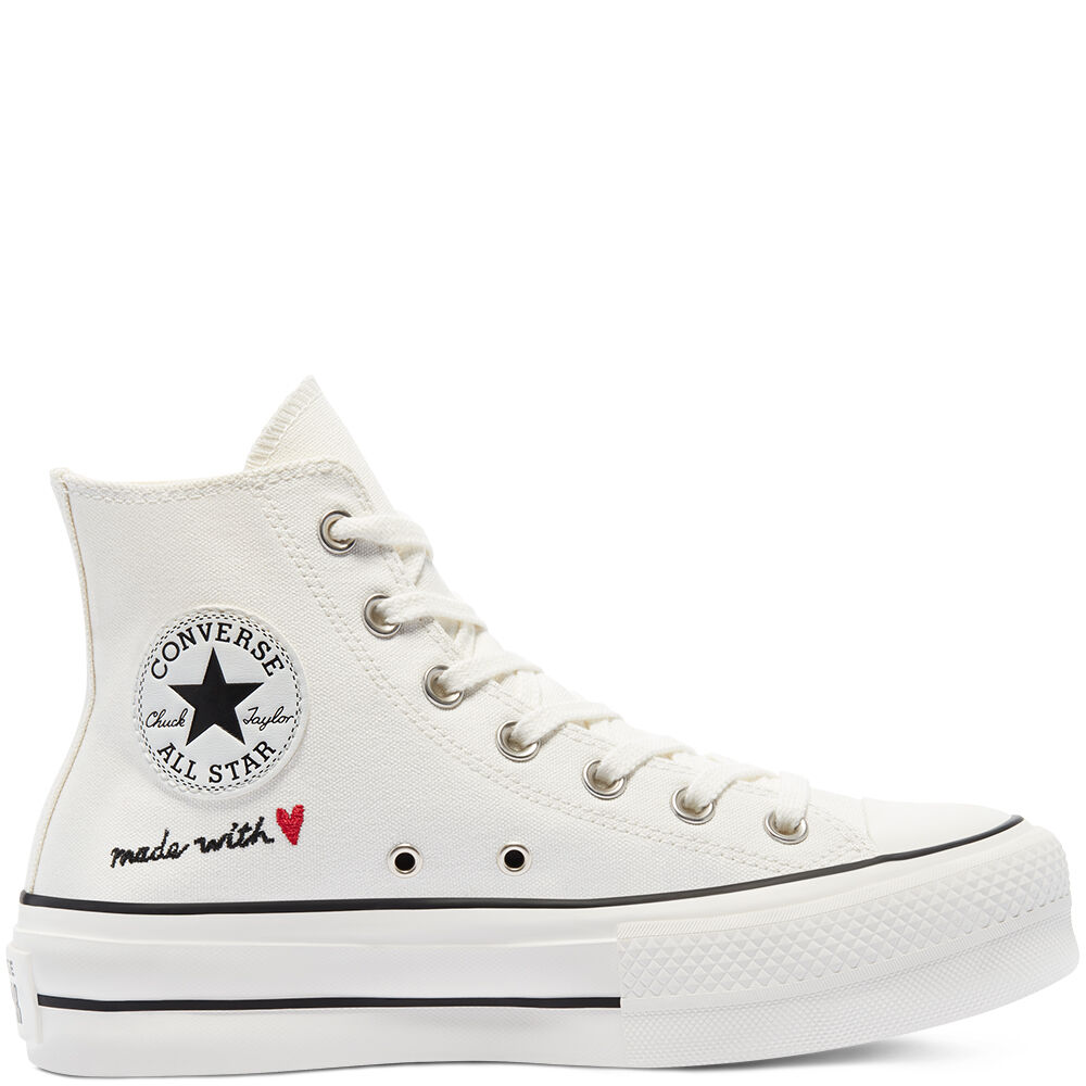MUCHO CORAZON SAN VALENTIN en estas CONVERSE TOP zapatillasysneakers