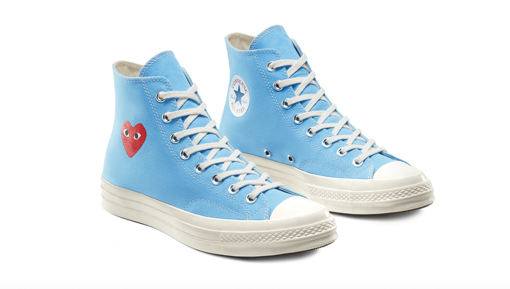 Converse x Comme des Garçons PLAY Chuck 70 Low Top 2020 azul