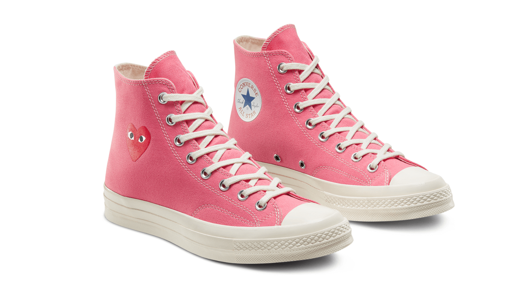 Converse x Comme des Garçons PLAY Chuck 70 Low Top 2020 rosa