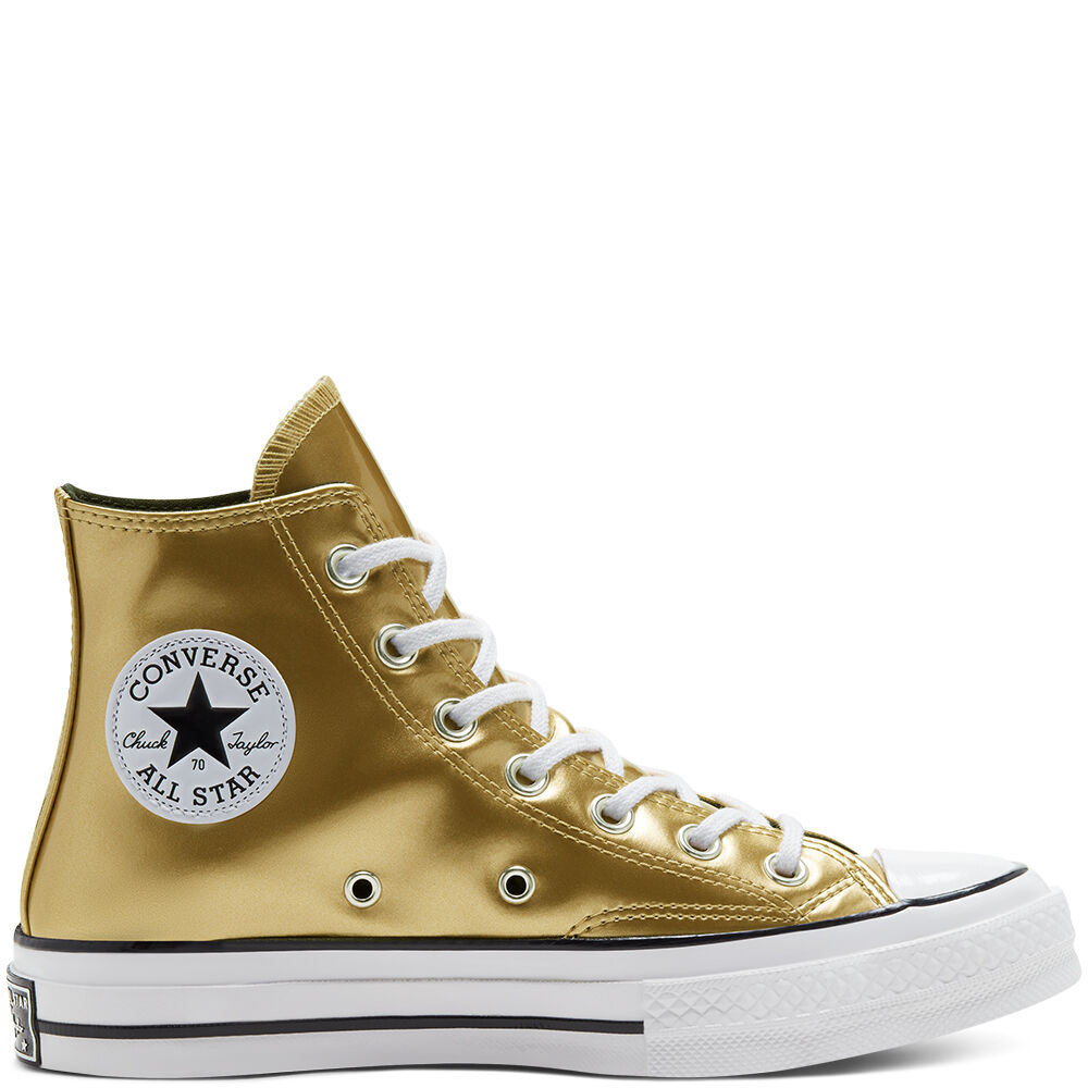 Industrial Glam Chuck 70 High Top Doradas