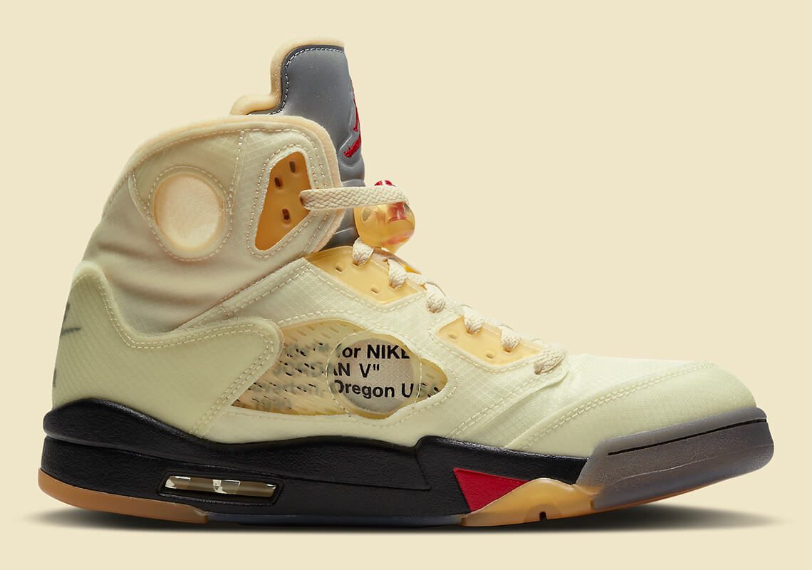 Air Jordan 5 by Off-White 2020 del diseñador Virgil Abloh para hombre y mujer Air Jordan 5 by Off-White 2020 del diseñador Virgil Abloh para hombre y mujer