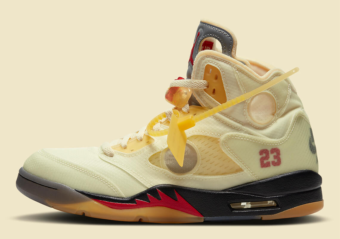 Air Jordan 5 by Off-White 2020 del diseñador Virgil Abloh para hombre y mujer Air Jordan 5 by Off-White 2020 del diseñador Virgil Abloh para hombre y mujer