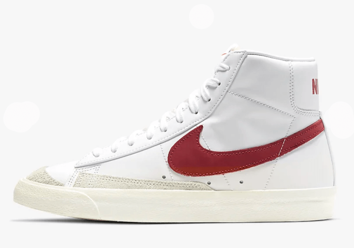 crimson nike blazers