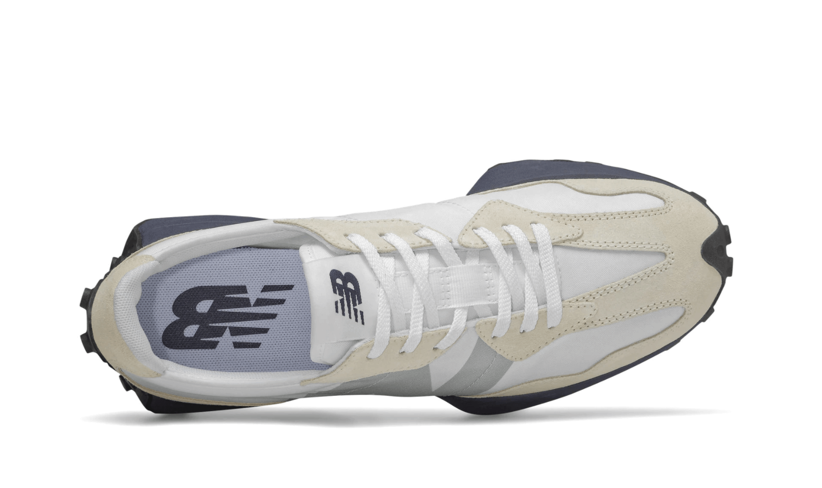 New Balance 327  Munsell White with Team Navy 2020