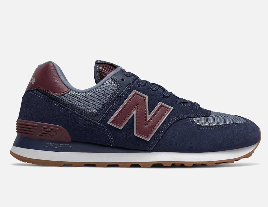 zapatillas New Balance 574 Super Core navy with burgundy 2020