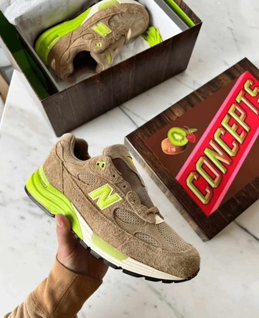 New Balance 992 Kiwi x Concepts