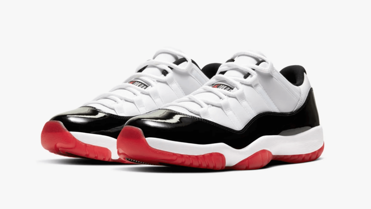 jordan 11 retro rojo con blanco