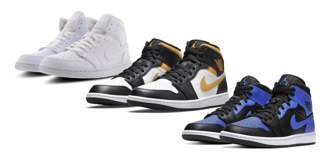 🥇 3 JORDAN 1 MID BARATAS EN FOOT LOCKER