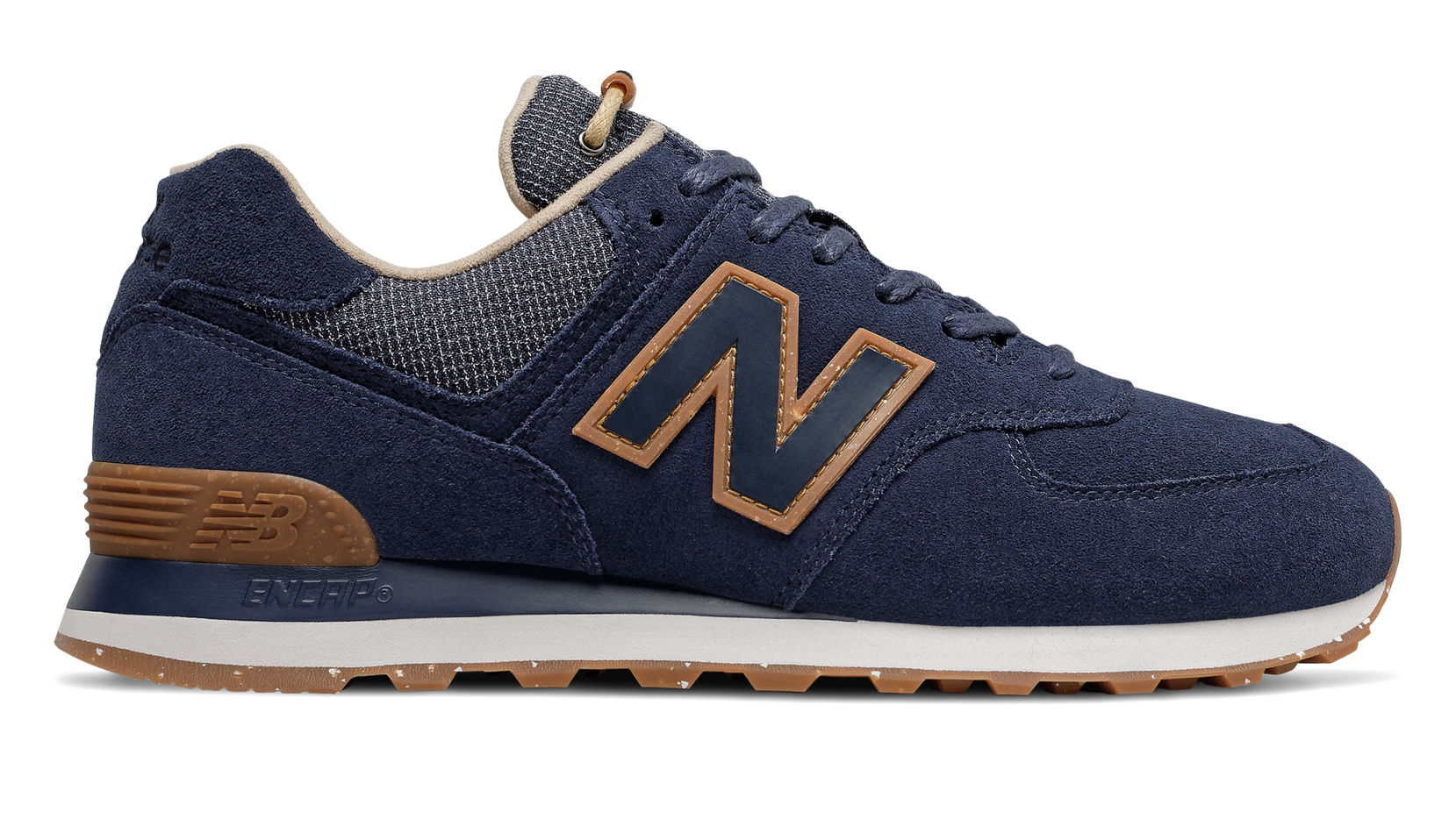 new balance 574 azul y marron