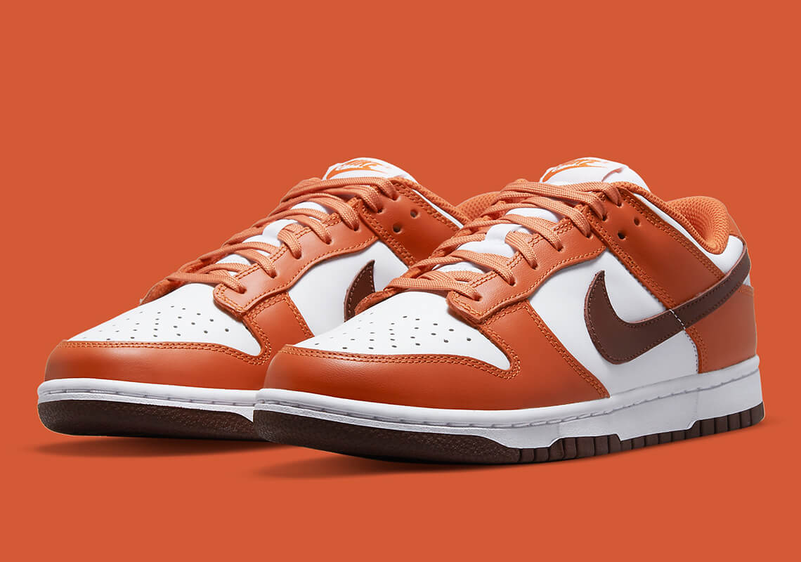 nike dunk low university orange