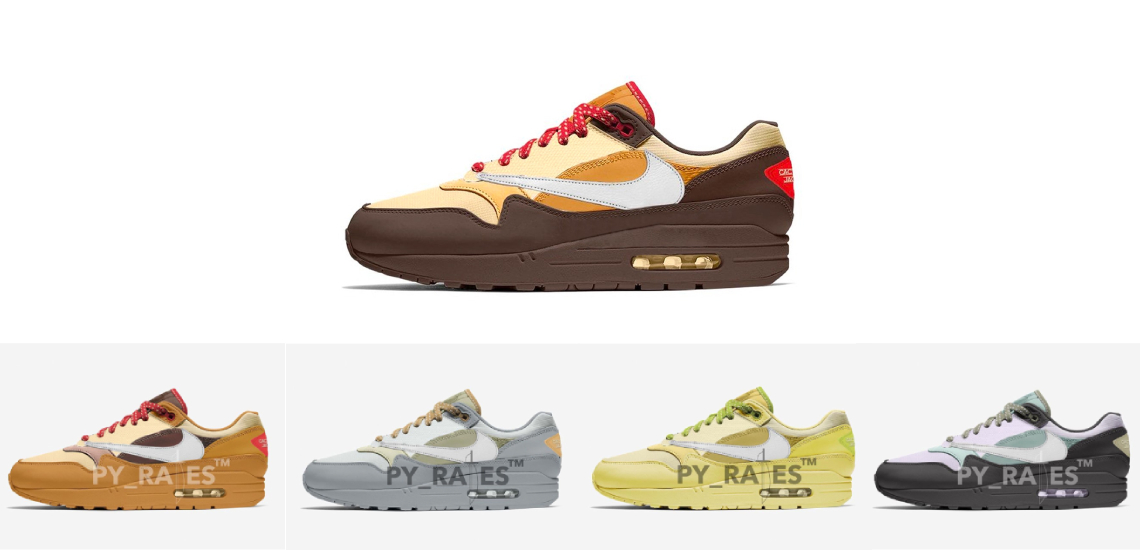 Oportuno Golpeteo unir 🥇 TRAVIS SCOTT sella el CACTUS JACK en 5 COLORES AIR MAX 1  zapatillasysneakers.com