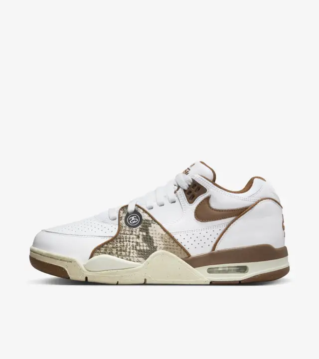 Nike Air Flight '89 Low x Stüssy White and Pecan