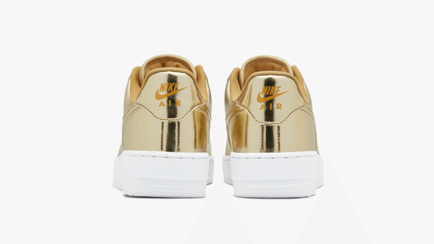 Nike Air Force 1 metallic gold