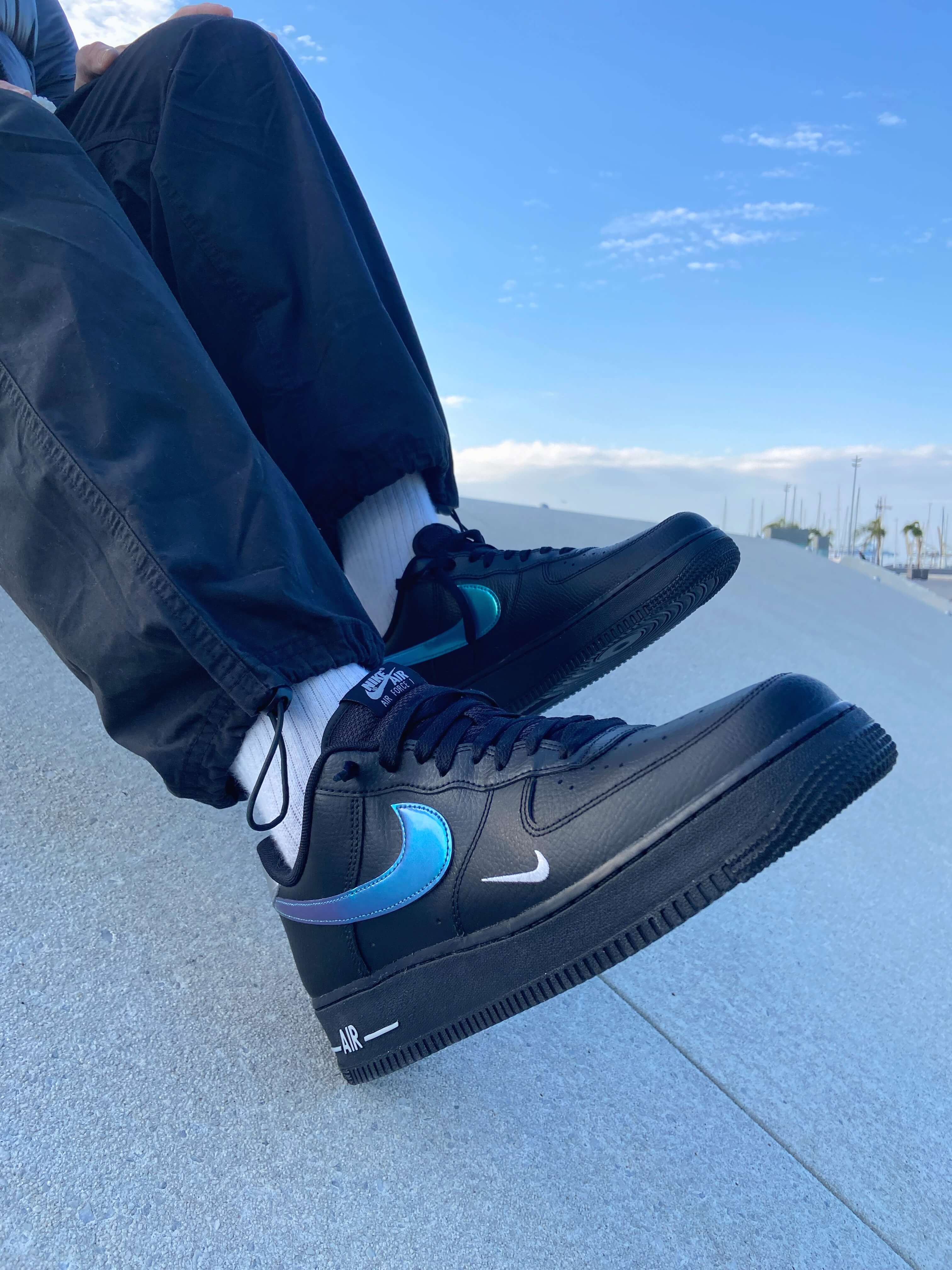 Air force one negro con azul deals