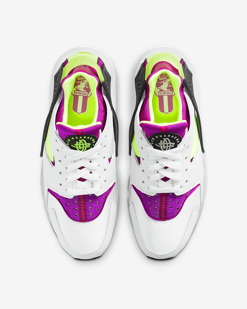 Nike Air Huarache amarillo neon magenta