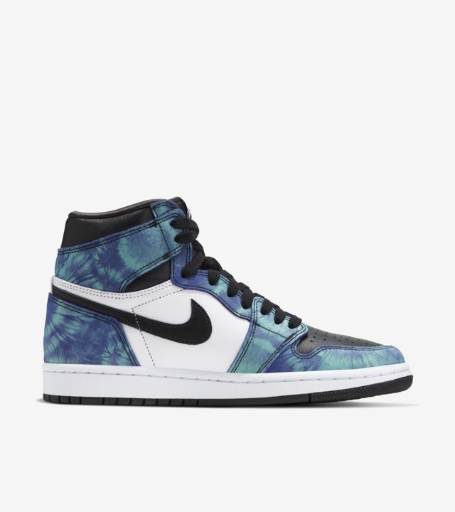 Nike air jordan 1 tie dye tinte aurora boreal