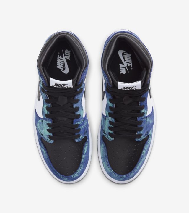 Nike air jordan 1 tie dye tinte aurora boreal