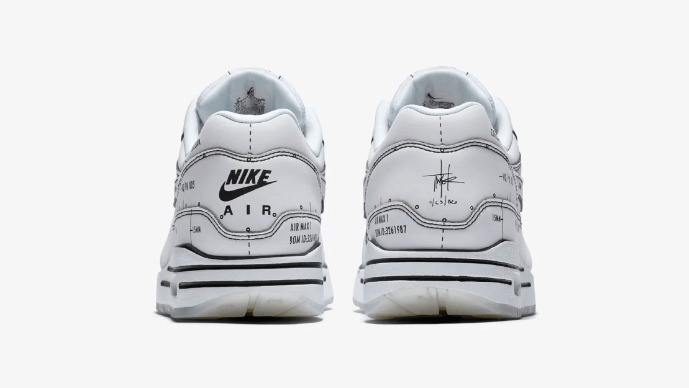Nike Air Max 1 Schematic White