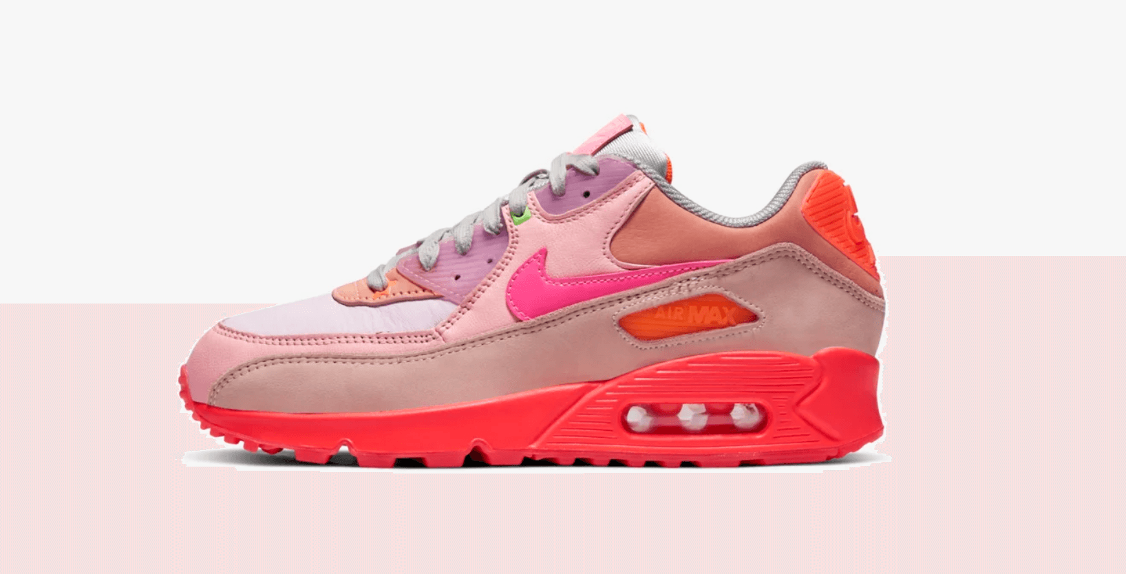 Nike Air Max 90 PRM Platinum Crimson/Bright Purple