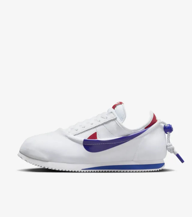 nike Cortez x CLOT White and Game Royal