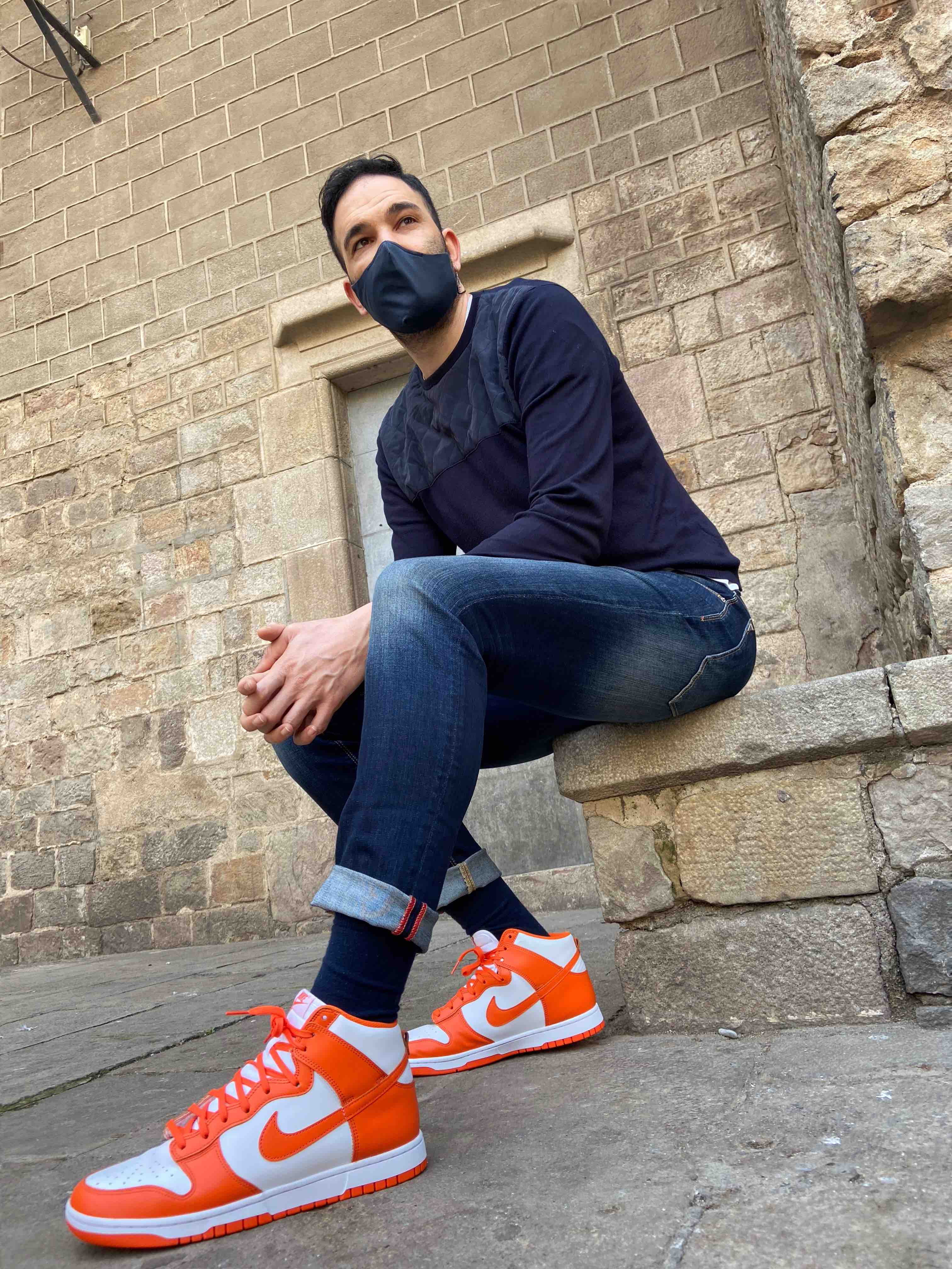 Nike sb shop high hombre naranja