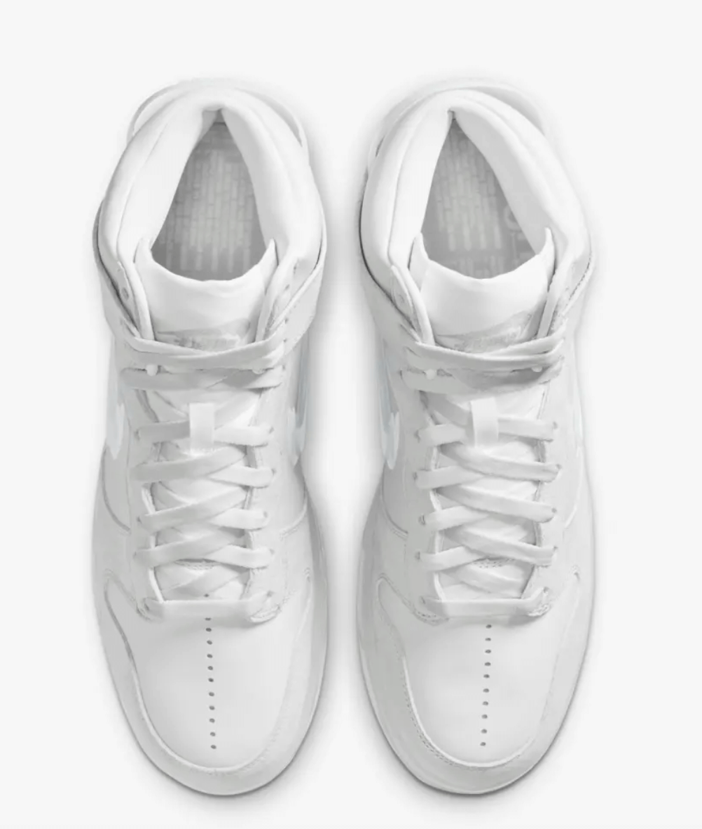 dunk high x slam jam clear white
