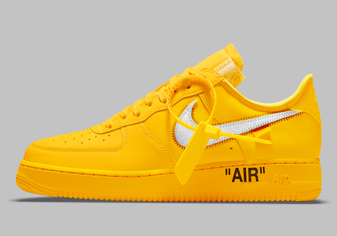 Nike Off white Air Force 1 University Gold
