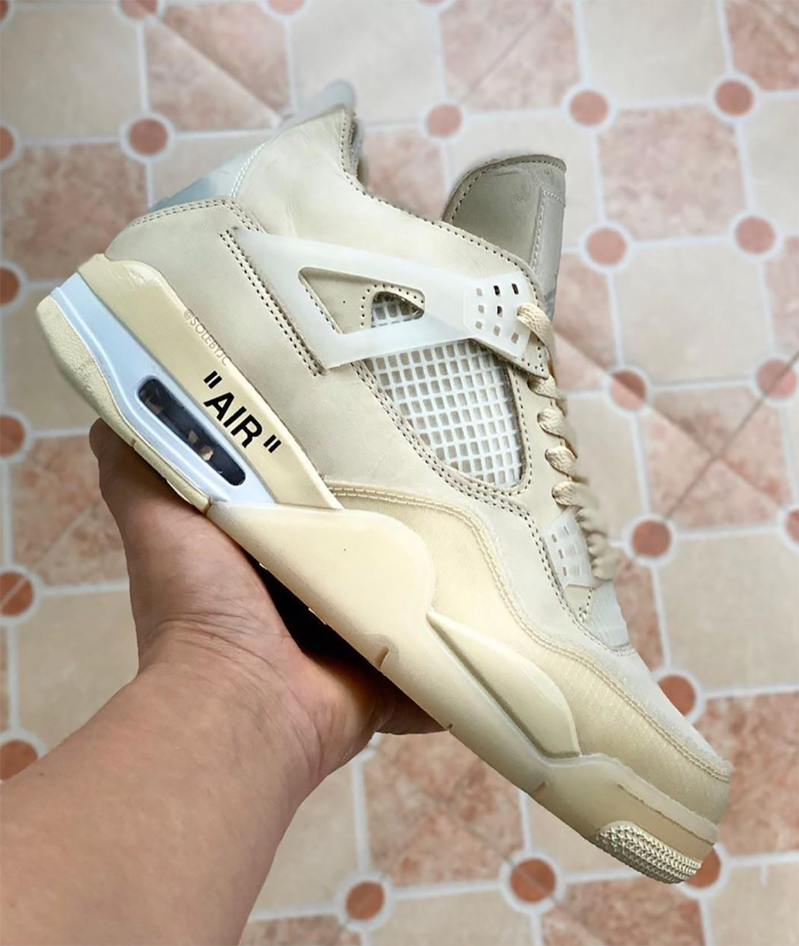 🥇 NIKE y diseñador LUIS VUITTON las OFF WHITE AIR JORDAN 4 SAIL zapatillasysneakers.com