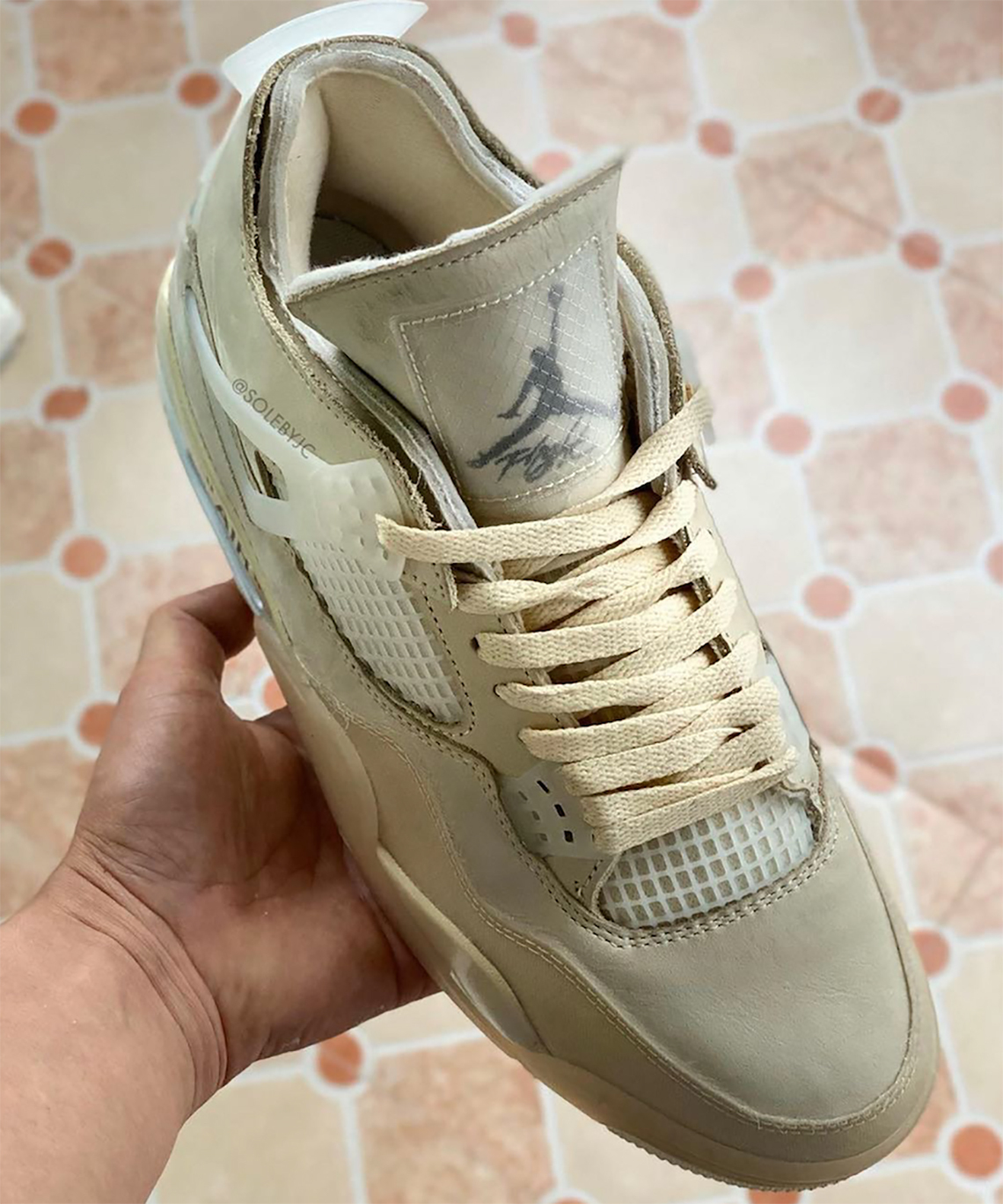 Nike Off White Air Jordan 4 Sail Nike Off White Air Jordan 4 Sail