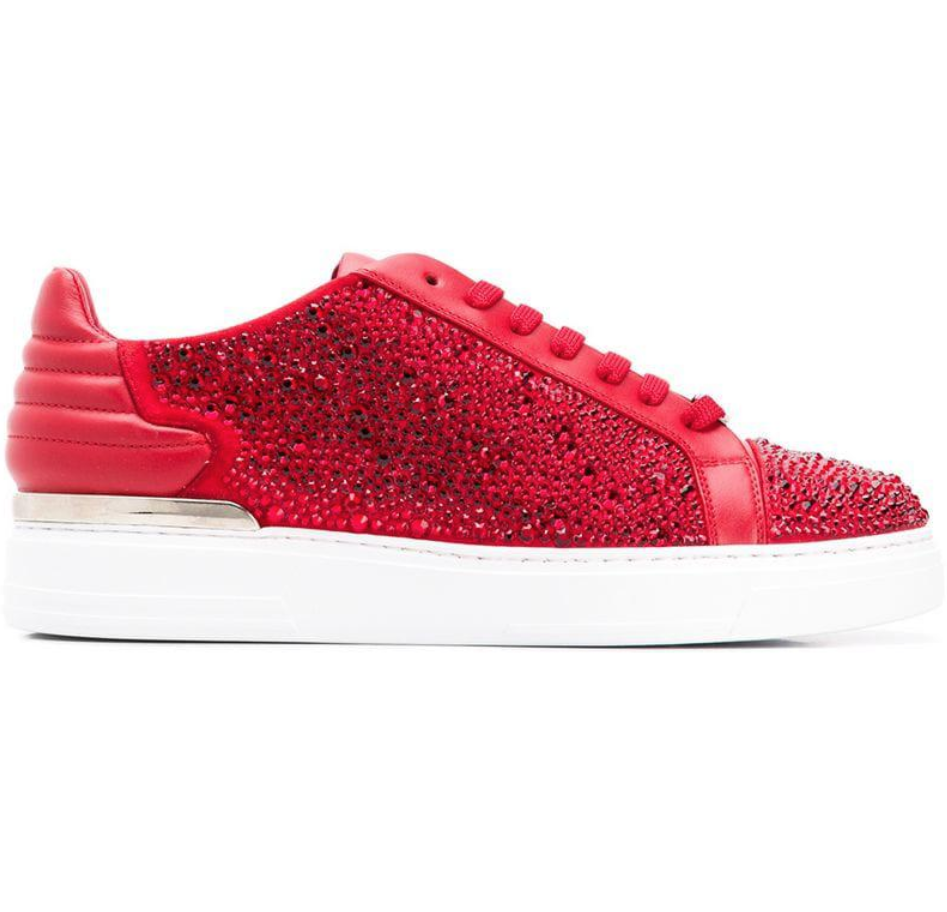 Phillip Plein Red Classic Low Top